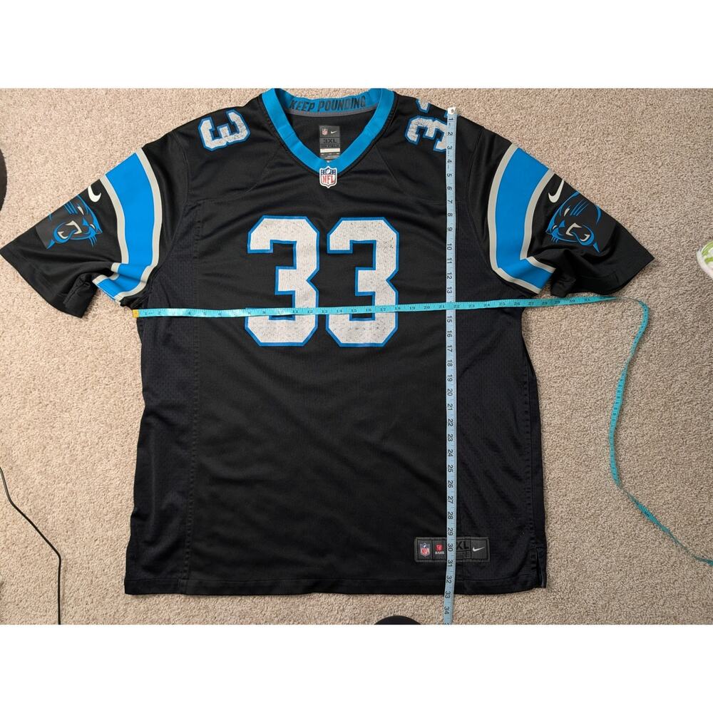 Nike D'Onta Foreman Carolina Panthers Jersey Mens 3XL Black Home NFL Football 33 - Picture 4 of 13